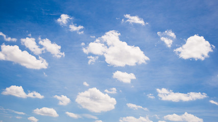 blue sky with clouds
