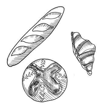 set of bread