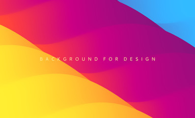 Obraz premium Abstract background with dynamic effect. Creative design poster with vibrant gradients. Vector Illustration for advertising, marketing, presentation. Mobile screen.
