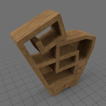 Modern shelving unit