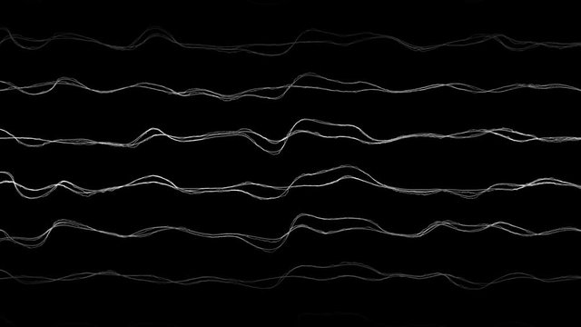 Black and white frayed threads, background