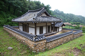 Fototapeta na wymiar Andong Folk Village in Andong-si, South Korea.