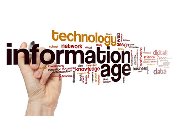 Information age word cloud