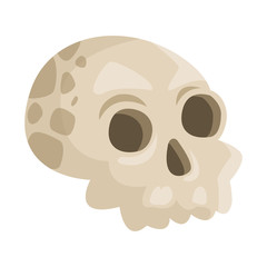 halloween head skull isolated icon