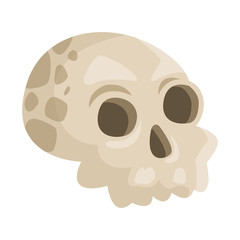 Fototapeta premium halloween head skull isolated icon