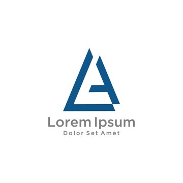 letter A logo vector icon template