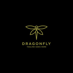 Dragonfly Logo Icon Design Template. Modern, Elegant and Modern