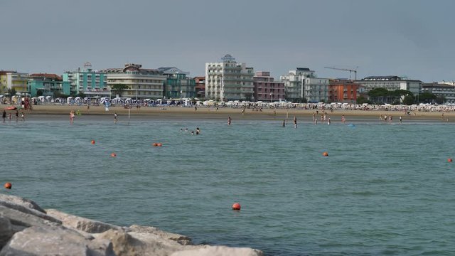Beach in Caorle, Italy in UHD resolution