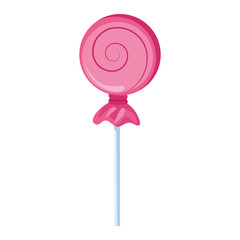 sweet candy lollipop halloween isolated icon