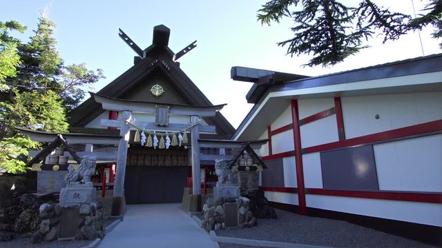 富士山の山梨県側の吉田五合目のにある富士山大社小御嶽神社