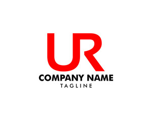 Initial Letter UR Logo Template Design