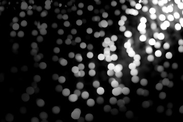 Abstract Background, bokeh of lights on black background