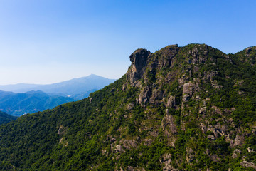 Lion rock mountain in Hong Kong