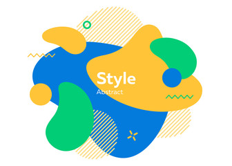 Badge for app. Dynamical colored forms and lines. Gradient abstract banners with flowing liquid shapes. Template for logo, flyer, presentation