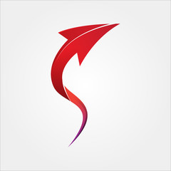 Success arrow logo, icon template for business office etc, eps 10 - vector