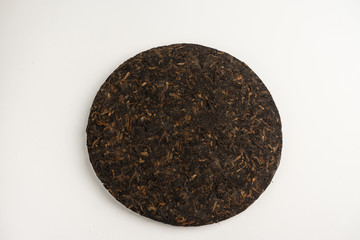 round puer plate on a white background