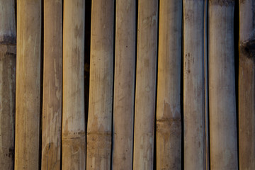 Rustic bamboo wall texture, commonly found in rural areas of Asia, especially Indonesia.