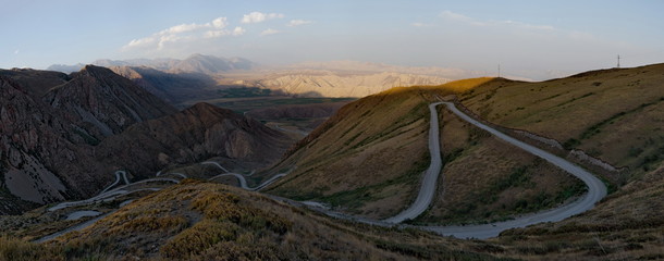 Kyrgyzstan. The North-Eastern section of the Pamir highway between the city of Osh and the border with Tajikistan
