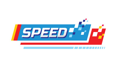 Speed race horizontal banner design. Vector illustration. 