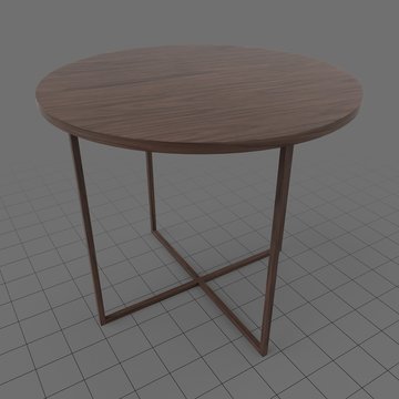 Round side table