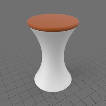 Plastic round stool