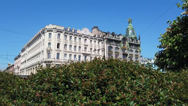 The famous old building of the company Zinger, located on Nevsky Prospect.