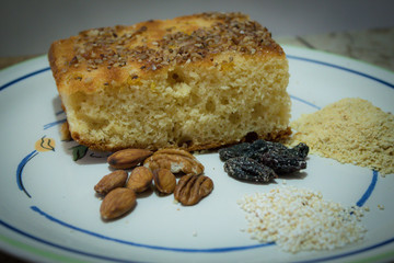 Panesillo para el desayuno con nueces