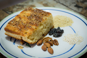 Panesillo para el desayuno con nueces