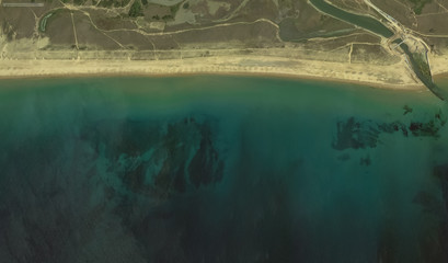 coast, streets and infrastructure of Bretigny-sur-Orge from a bird's eye view 2019