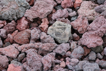 Sable et graviers volcaniques, Mont Fuji, Japon