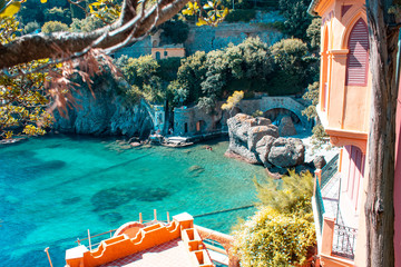 Seaside villas near Portofino in Italy