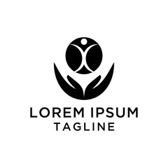 Human Care Logo Design Template