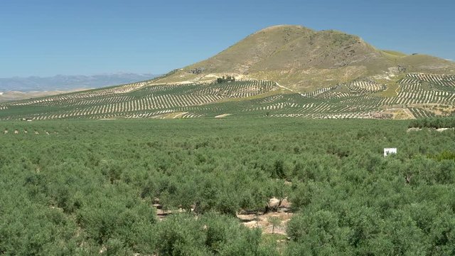 Beautiful landscape in the Sierra Nevada, near Ubeda. Andalusia, Spain.
