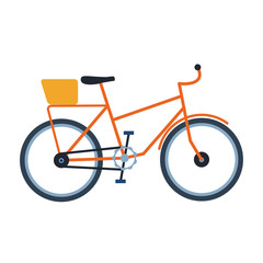 retro bicycle vehicle isolated icon