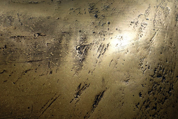 Part of bronze sculpture close-up.