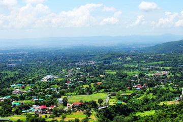 aerial view of the city dehradun india