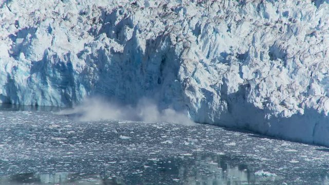 Glacial calving in remote Alaska, high angle