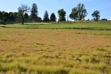 Cemetery hill at Gettsyburg the sight of the battle that took place from July 1-3 1863.