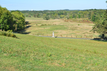 Cemetery hill at Gettsyburg the sight of the battle that took place from July 1-3 1863.