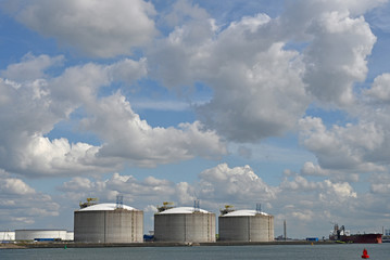Liquefied Natural Gas (LNG) storage terminal in Rotterdam
