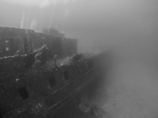 The wreck of the MV Karwela near Gozo, Malta