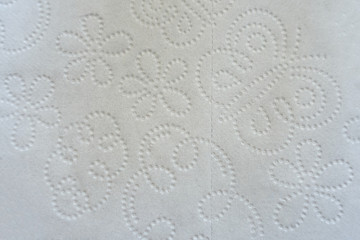 Quilted Toilet Paper or Paper Towel Background with Perforated Seam