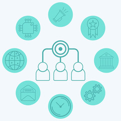 Candidates vector icon sign symbol