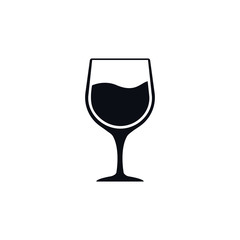 Wine icon symbol on white background. Vector illustration