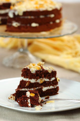 piece of chocolate cake