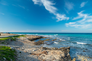 sea and blue sky in Cyprus