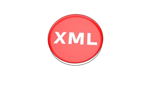 pushing big red button with word Xml.