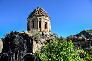 The Osvank Monastery is the largest Georgian church with cross-shaped planimetry near Uzundere,...