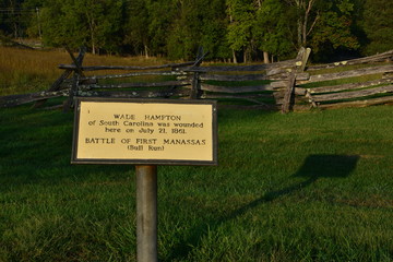 Wooden fence First Battle of Bull Run, First Battle of Manassas the American Civil War