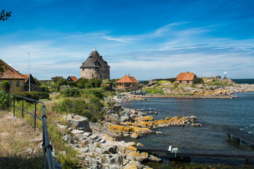 Christianso - duńska malownicza wyspa obok Bornholnu na morzu Bałtyckim